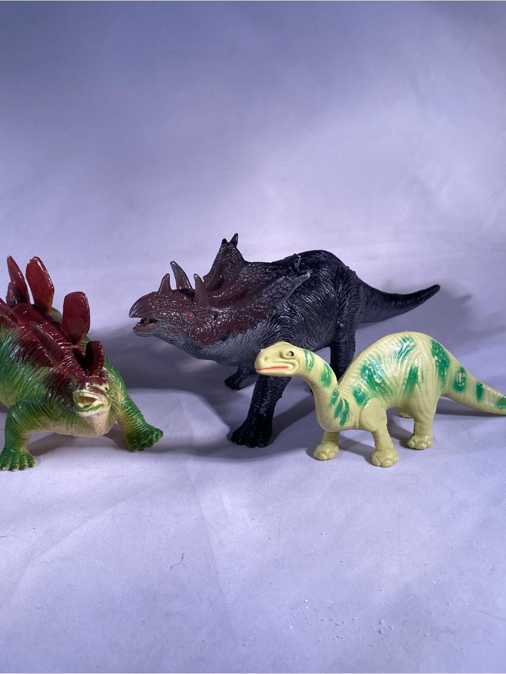 Set of 3 Plastic Dinosaur Toys